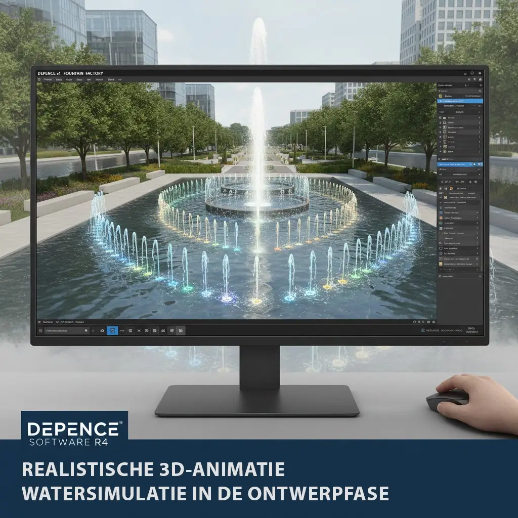 mac Depence 3d simulatie fountain factory