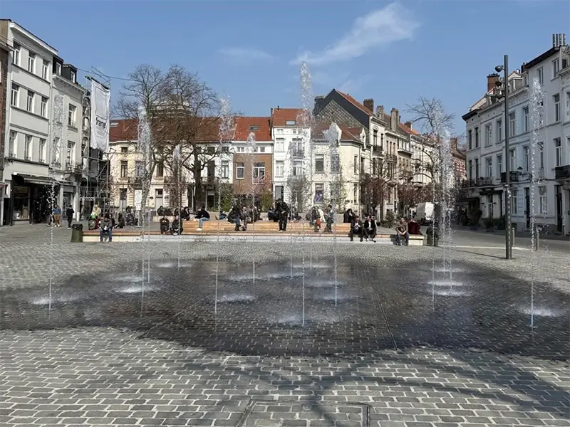 Design fontein 1 Fontein Clemenceauplain Anderlecht Fountain Factory 01