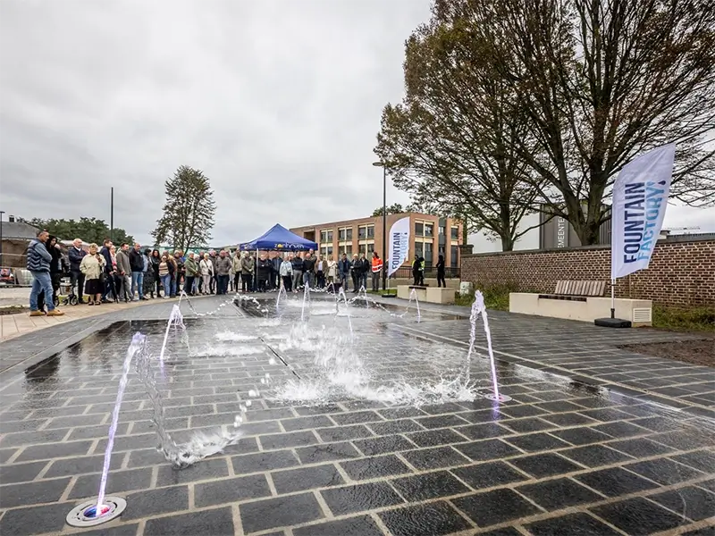 Design fontein 1 Fontein Clemenceauplain Anderlecht Fountain Factory 01
